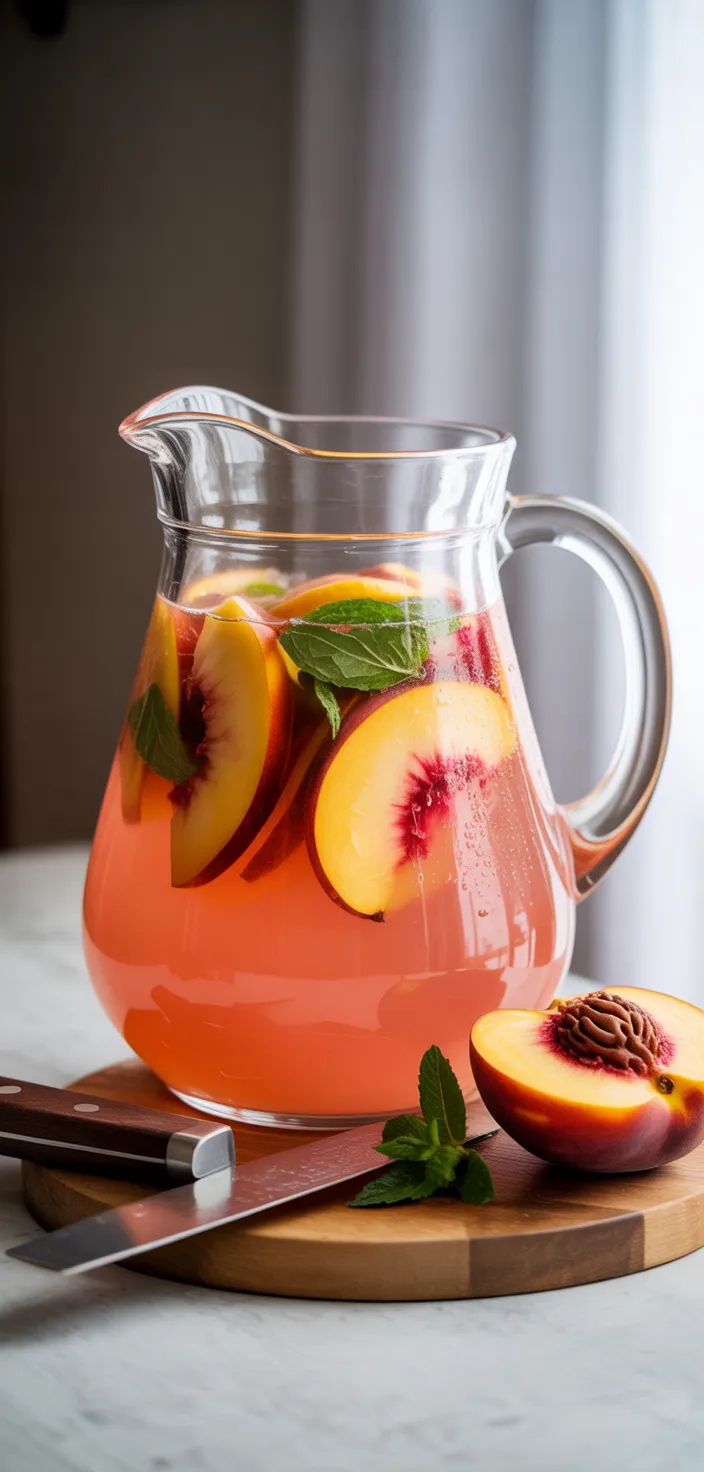 9. Peach Infused Vodka Lemonade