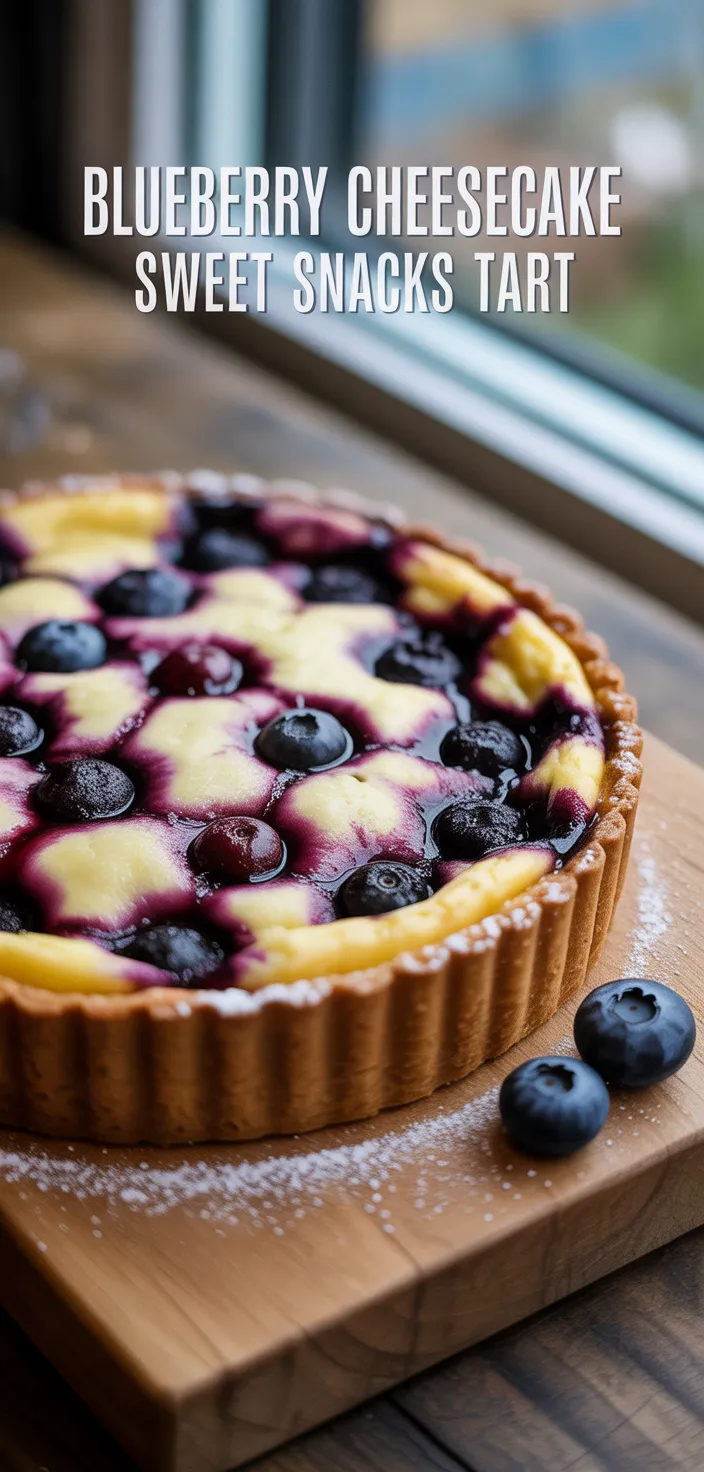 Blueberry Cheesecake Sweet Snacks Tart