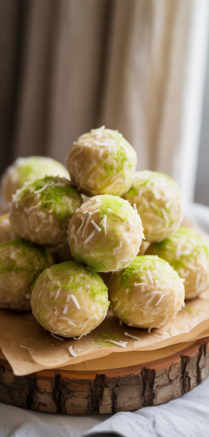 Coconut Lime Sweet Snacks Balls