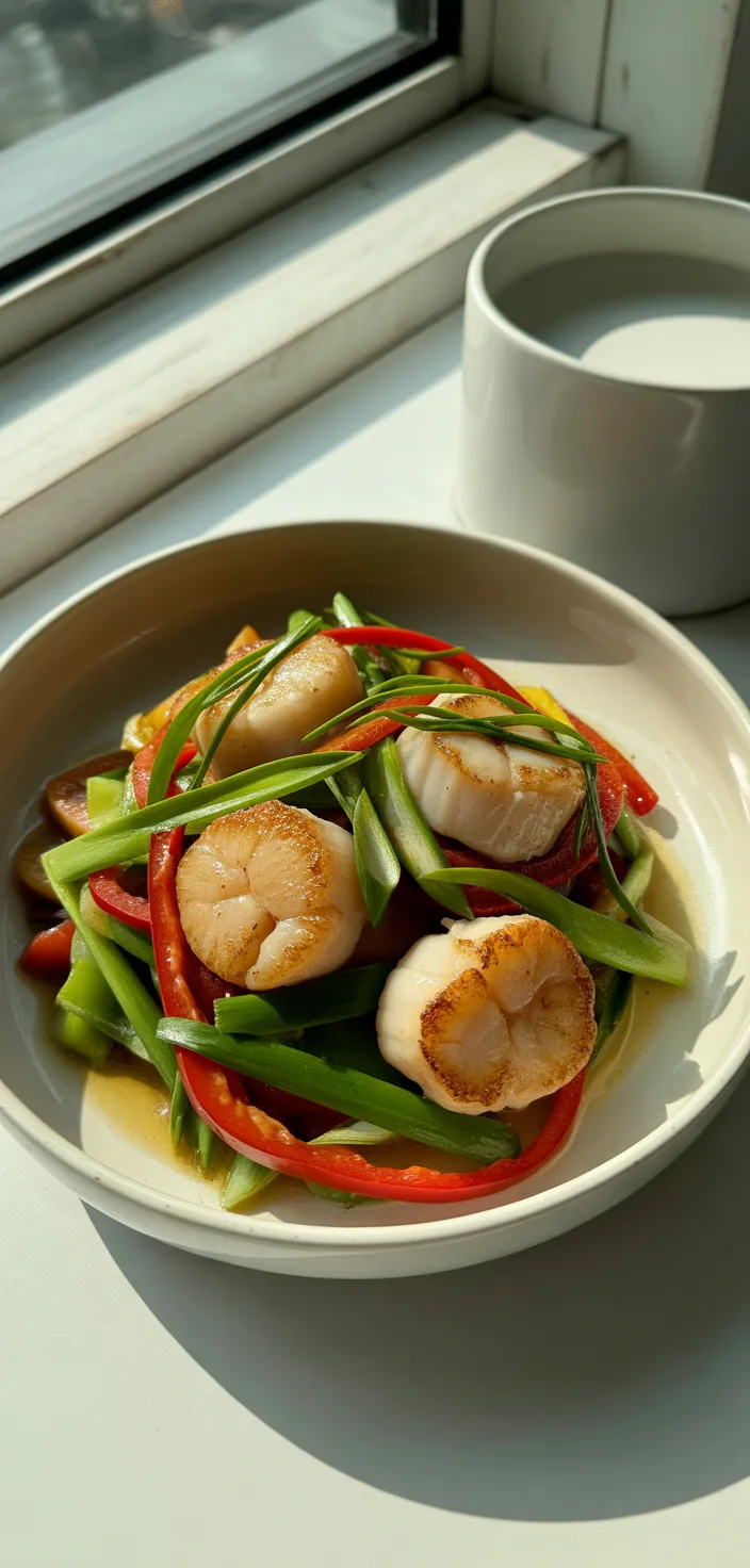 Ginger-Lime Scallop Stir-Fry
