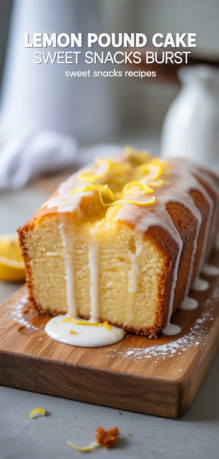 Lemon Pound Cake Sweet Snacks Burst