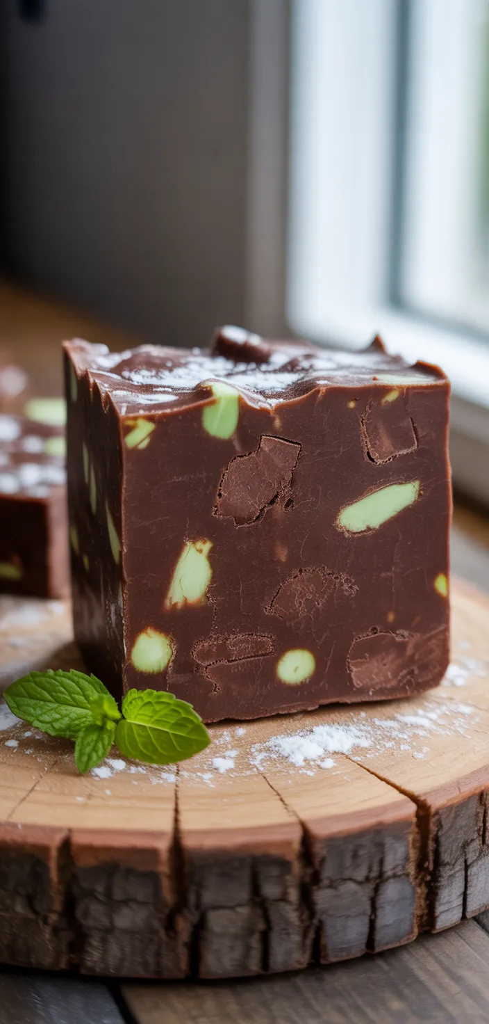Mint Chocolate Sweet Snacks Fudge