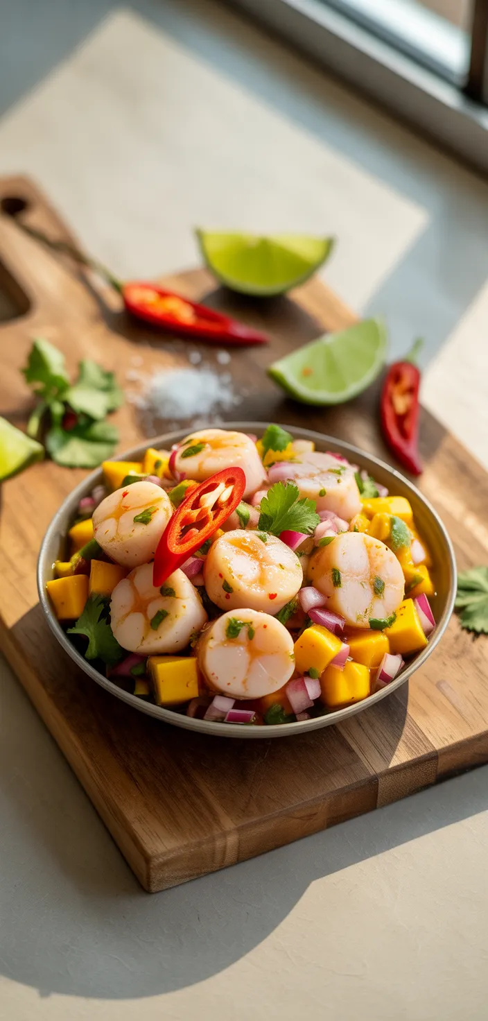 Spicy Mango Scallop Ceviche