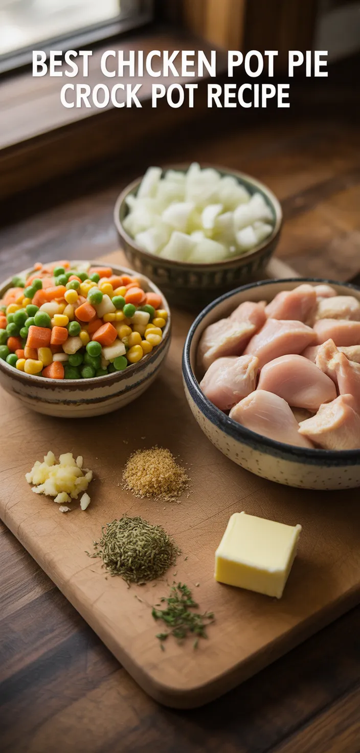Ingredients photo for Best Chicken Pot Pie Crock Pot Recipe