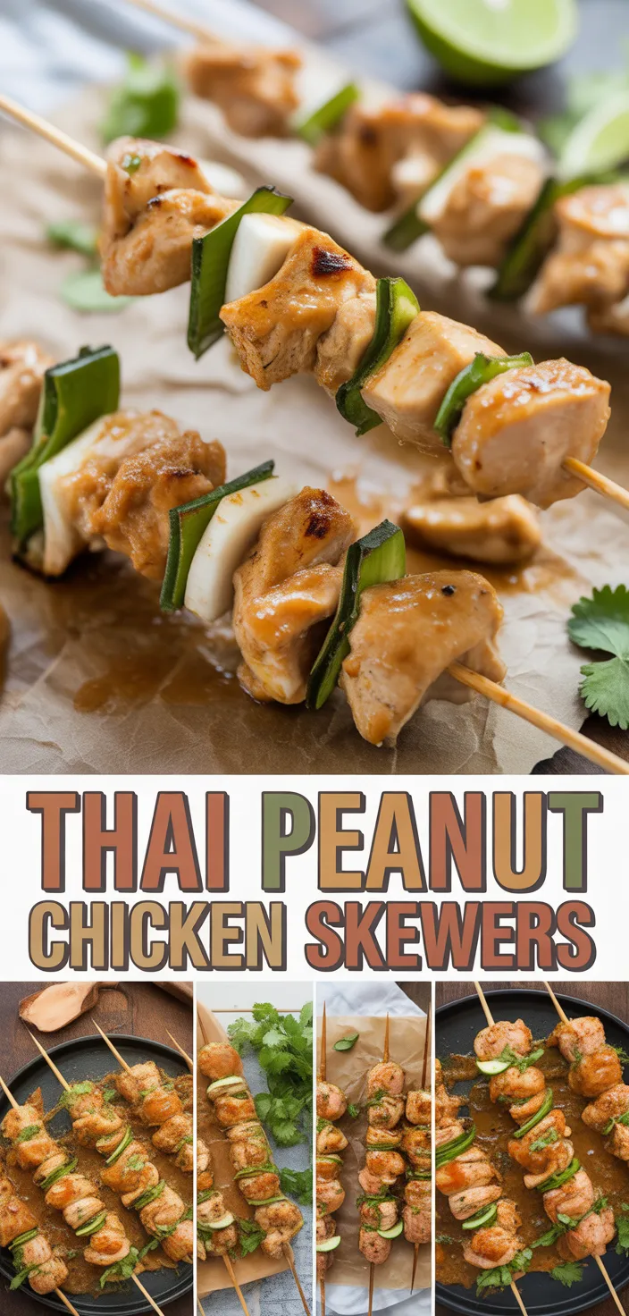 Easy Grilled Thai Chicken Skewers (With Peanut Sauce!) Recipe