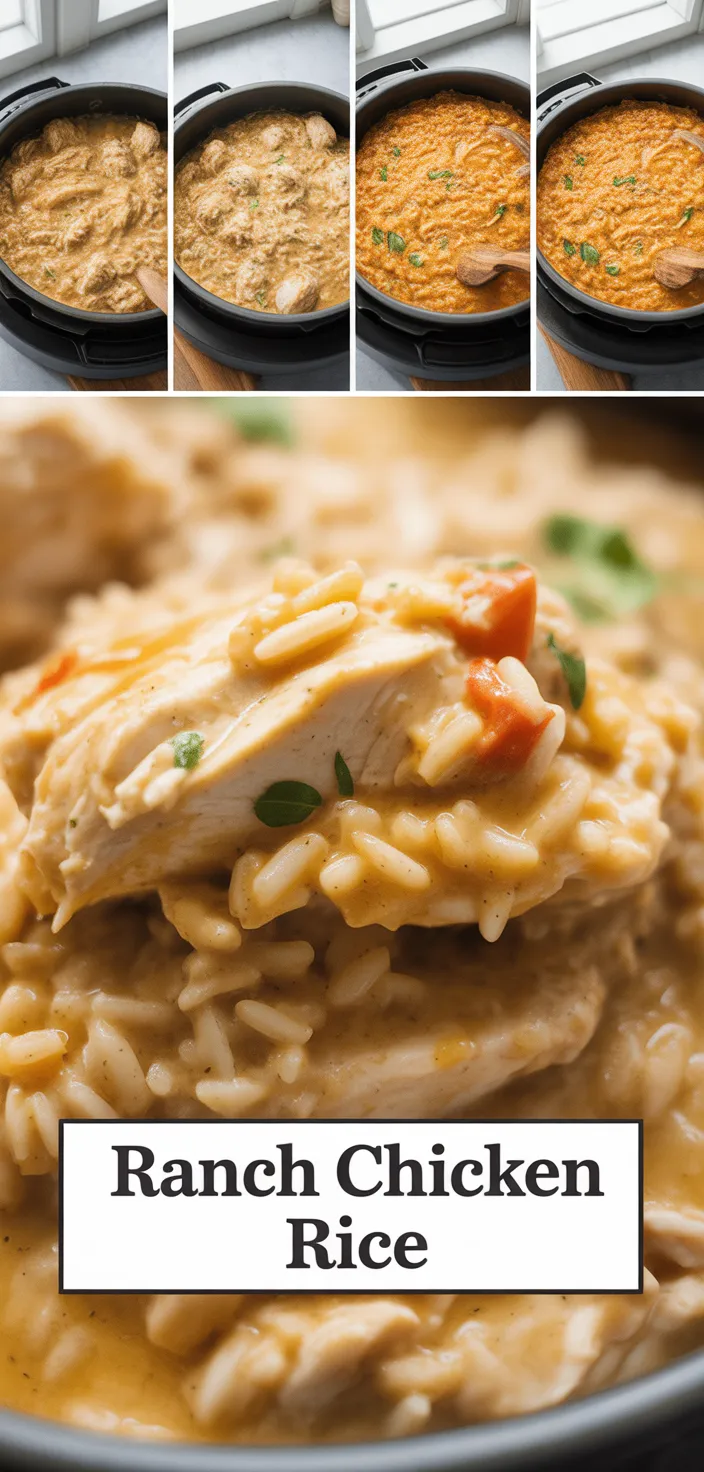 Instant Pot Ranch Chicken And Rice Recipe