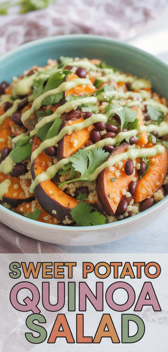 Roasted Sweet Potato Black Bean Quinoa Salad Recipe