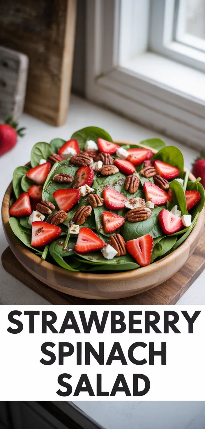 Spinach Strawberry Salad With Balsamic Poppy Seed Dressing Recipe