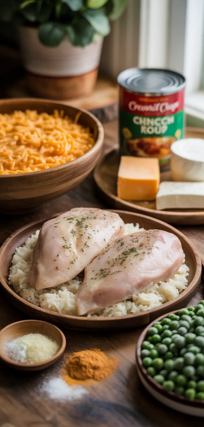 Ingredients photo for Instant Pot Ranch Chicken And Rice Recipe