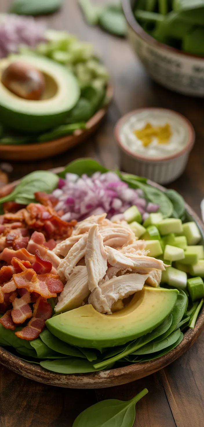 Ingredients photo for Keto Avocado Bacon Chicken Salad Recipe