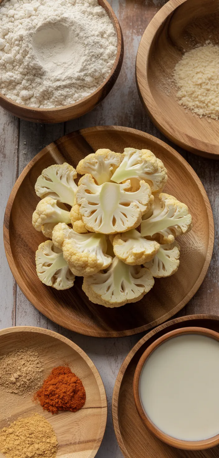 Ingredients photo for Air Fryer Cauliflower Buffalo Wings Recipe