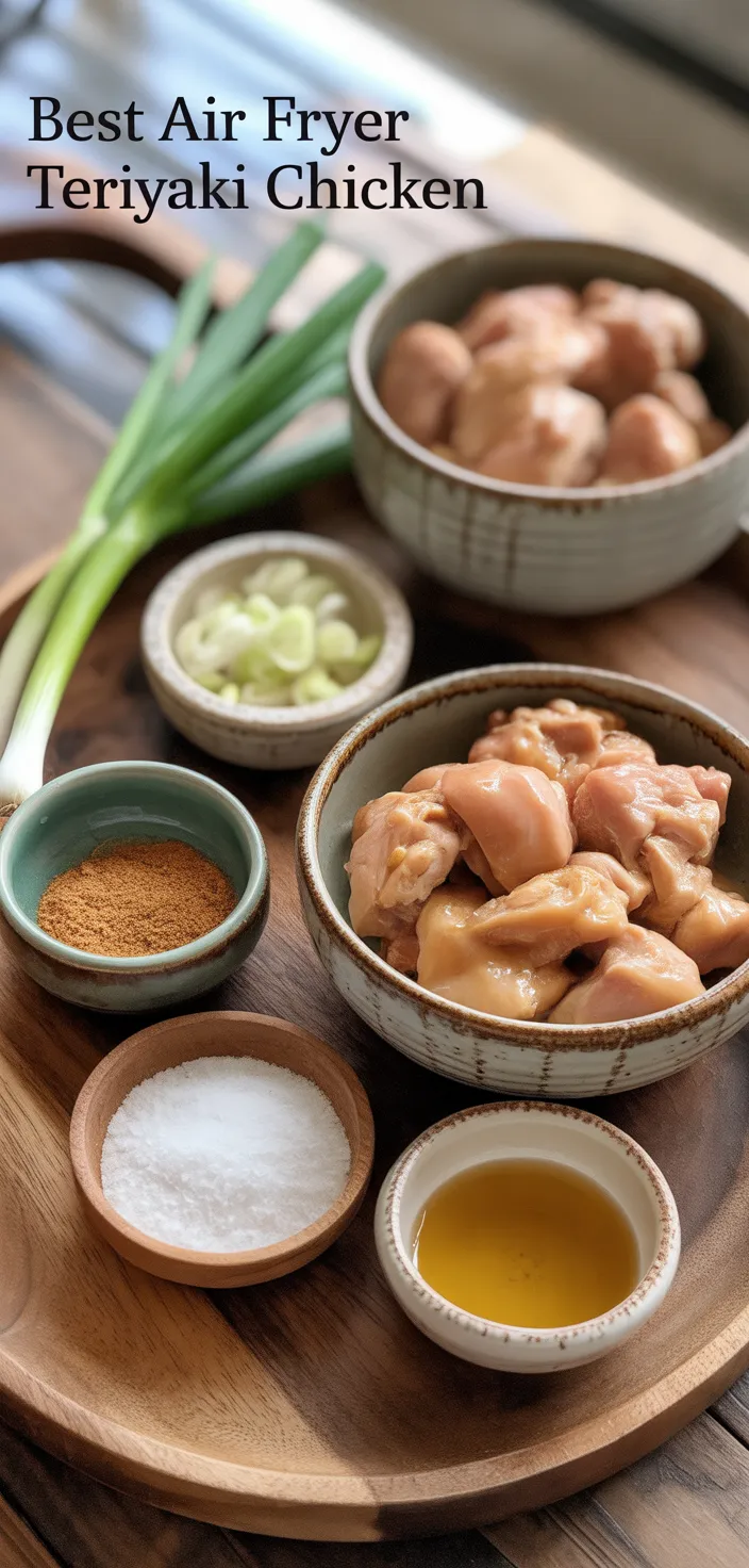 Ingredients photo for Best Air Fryer Teriyaki Chicken Recipe