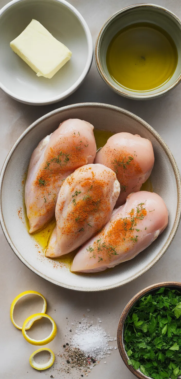 Ingredients photo for Best Baked Chicken Breast – So Easy, So Juicy, And All Recipe