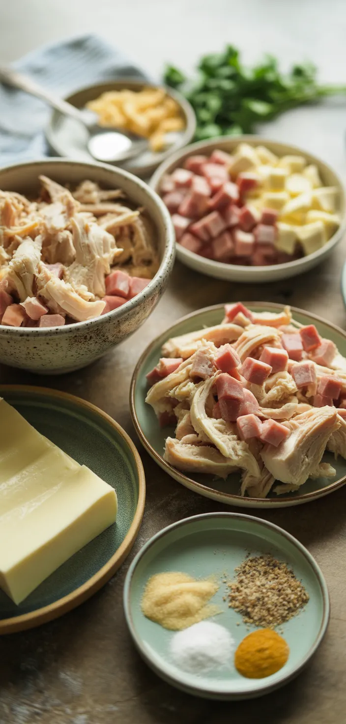 Ingredients photo for Chicken Cordon Bleu Casserole Recipe