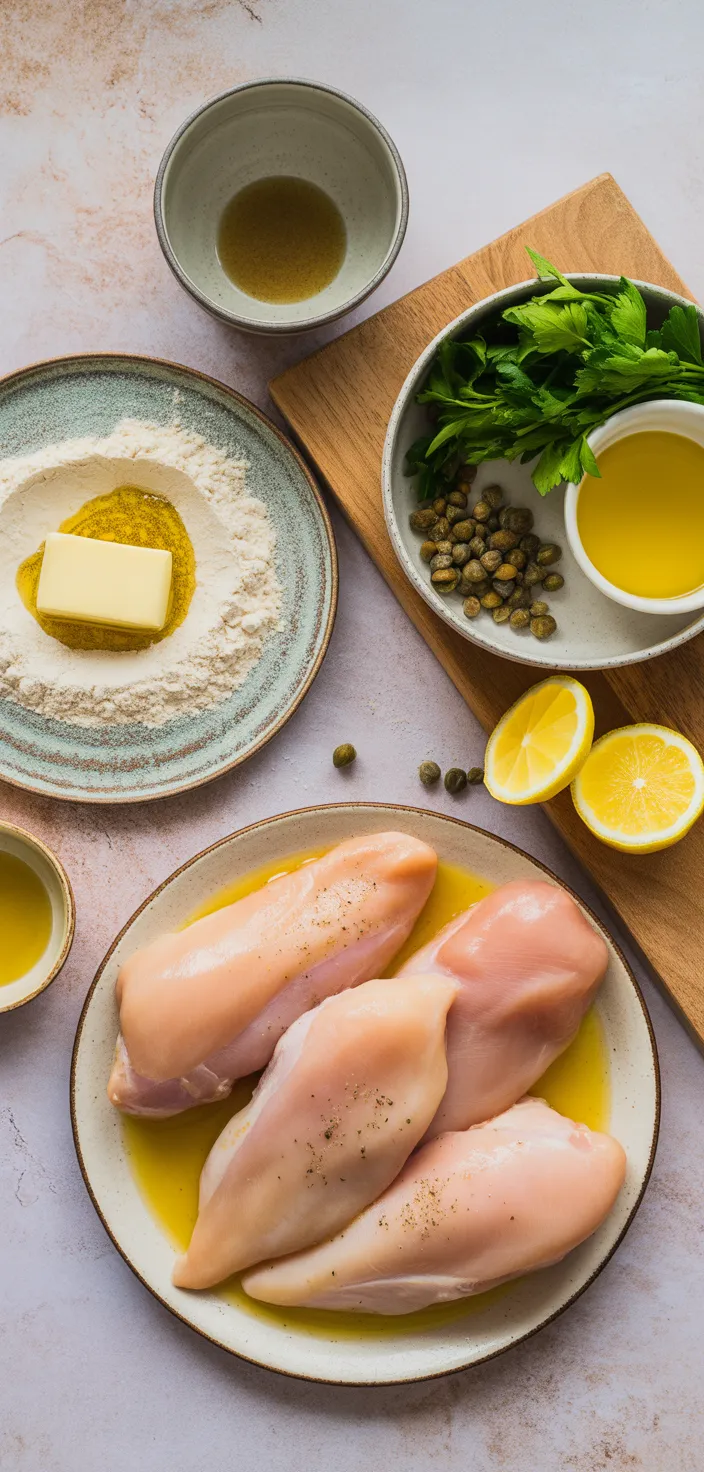 Ingredients photo for Chicken Piccata With Lemon Sauce Recipe