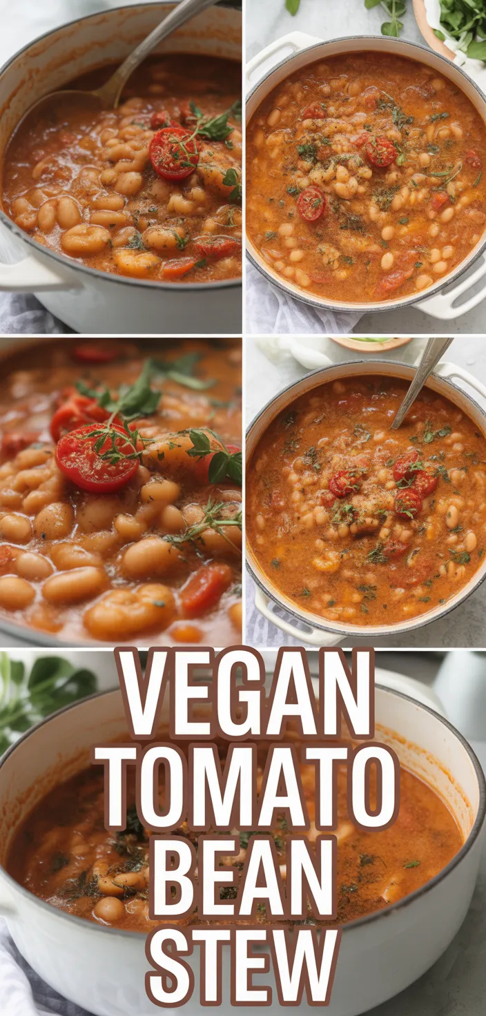 Creamy Vegan Tomato White Bean Stew Recipe