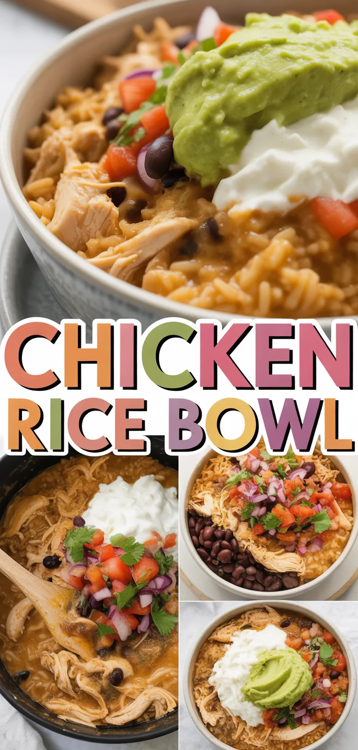 Crock Pot Chicken And Rice Burrito Bowl Recipe