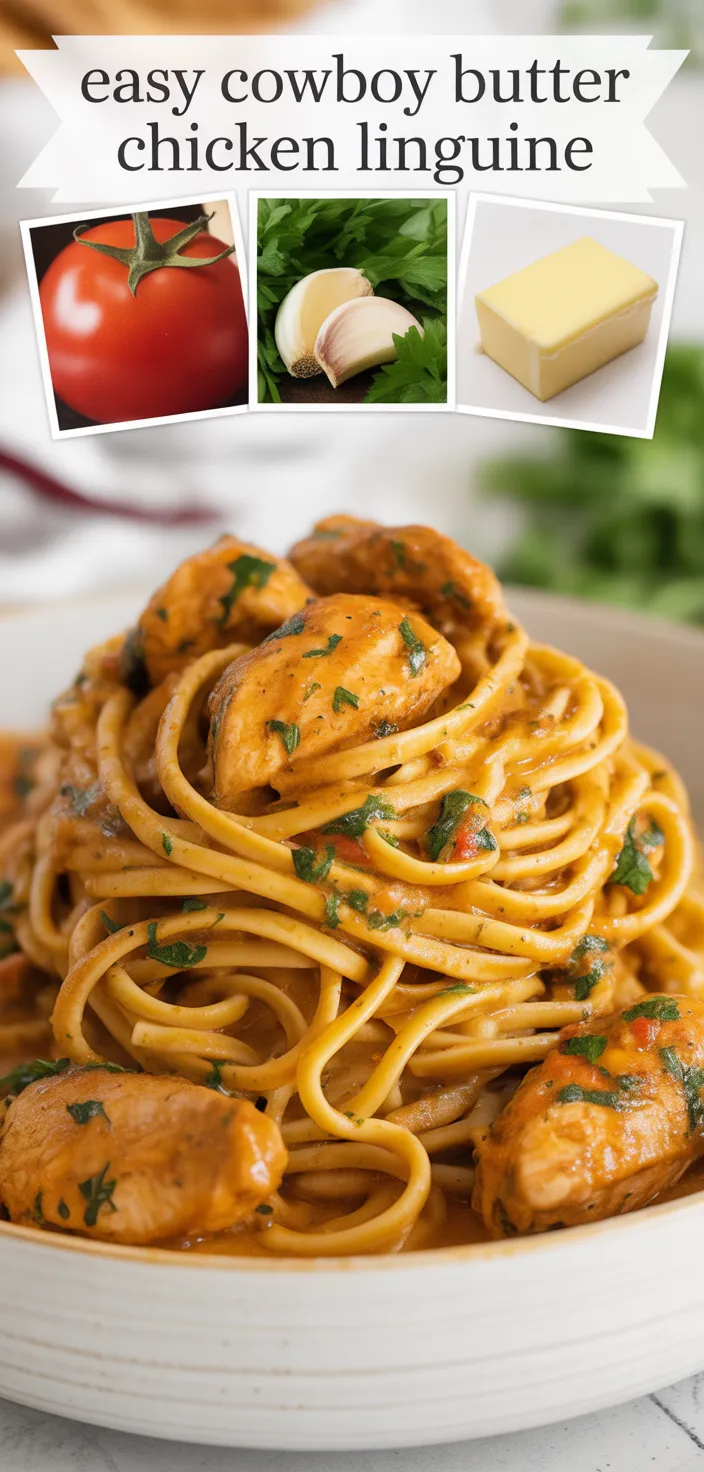 Easy Cowboy Butter Chicken Linguine Recipe