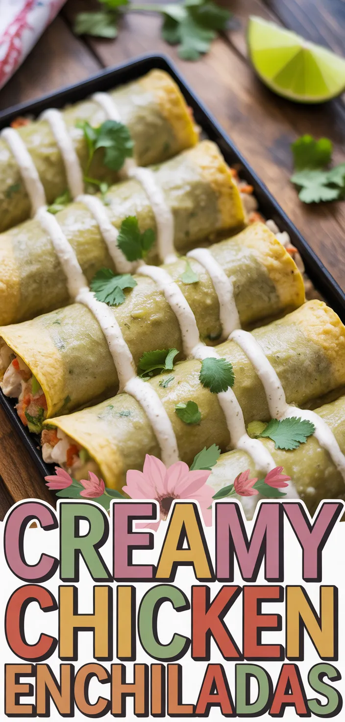 Green Enchiladas {with A Chicken Cream Cheese Filling} Recipe