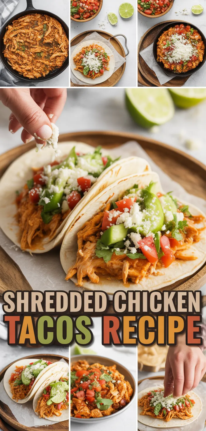 Shredded Chicken Tacos Recipe
