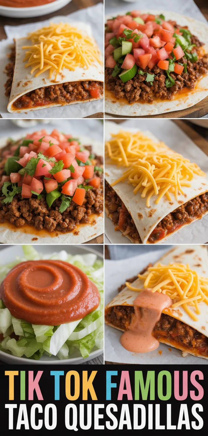Tik Tok Famous Taco Quesadillas Recipe