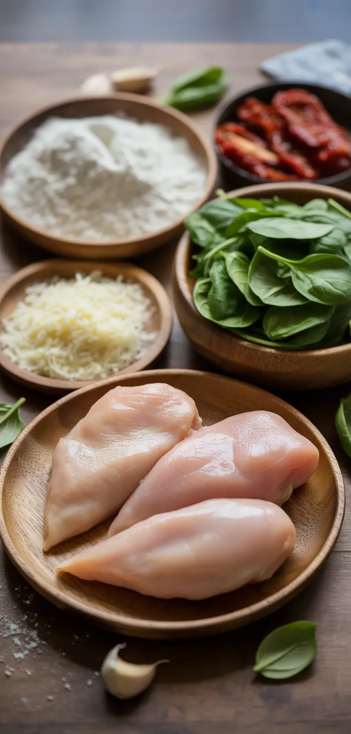 Ingredients photo for Creamy Tuscan Chicken Recipe