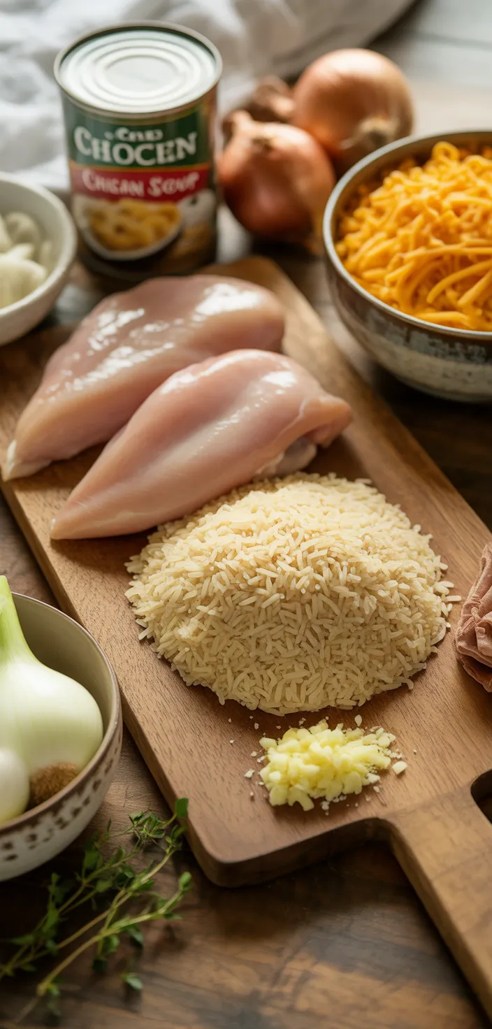 Ingredients photo for Crock Pot Chicken And Rice Recipe