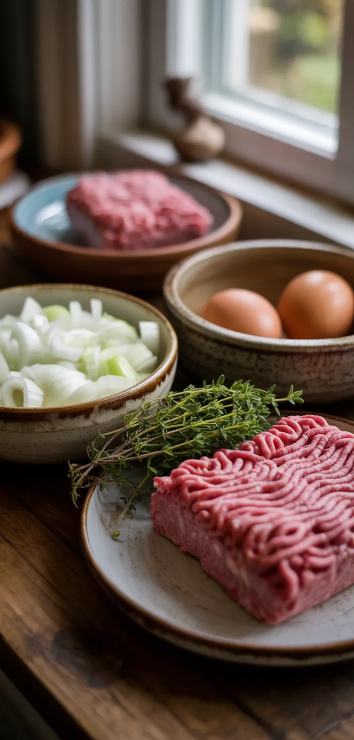 Ingredients photo for French Onion Salisbury Steak Recipe