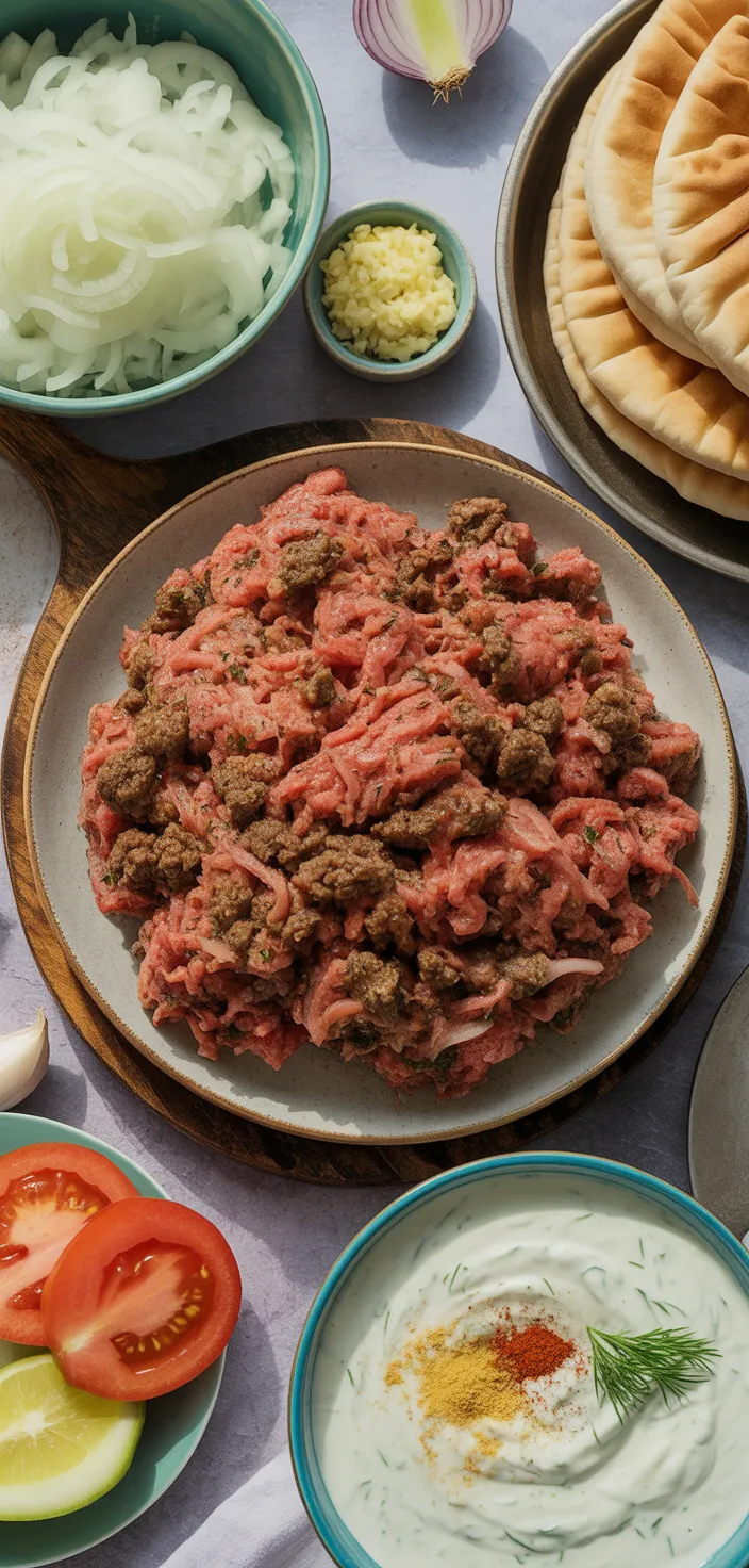 Ingredients photo for Homemade Gyros Recipe And Gyro Meat From The Food Charlatan.