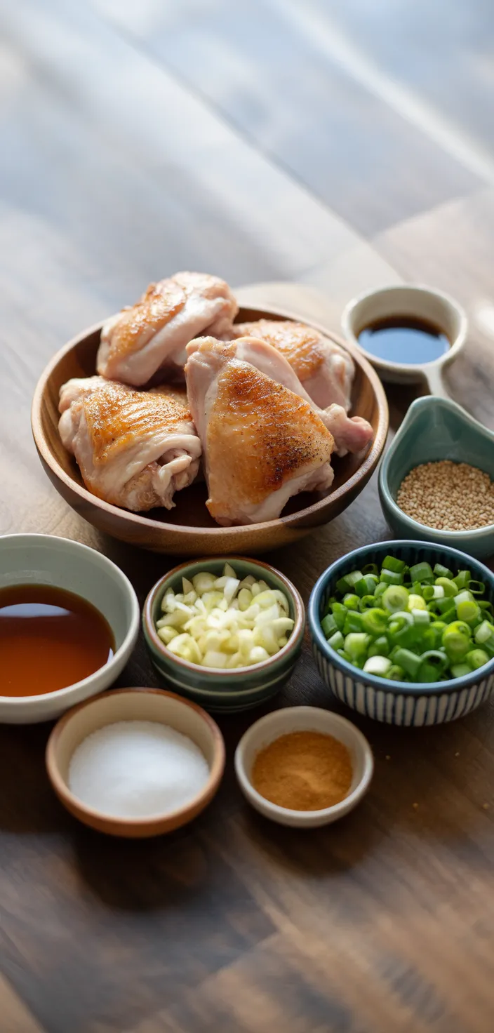 Ingredients photo for Honey Garlic Chicken Recipe