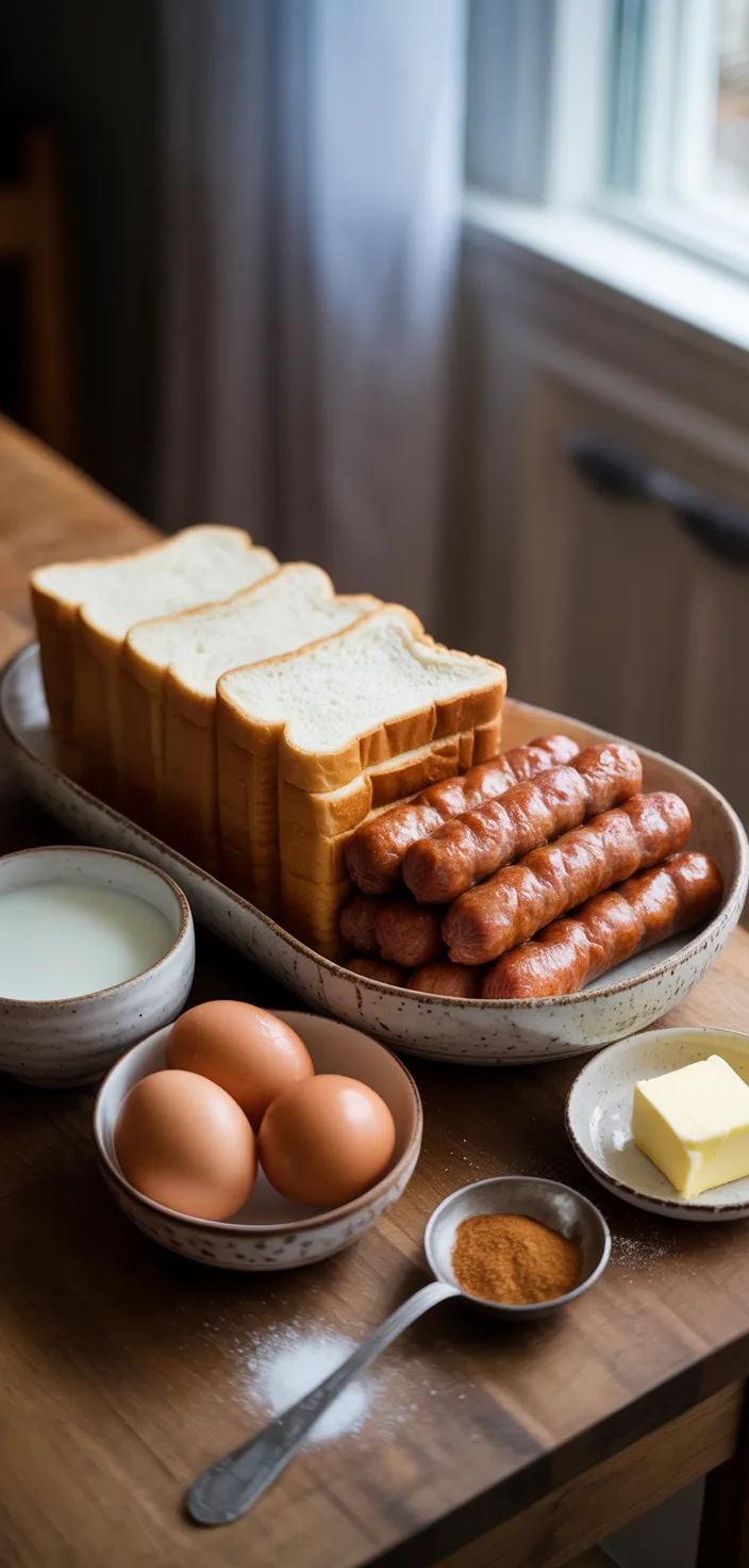 Ingredients photo for Sausage French Toast Roll Recipe