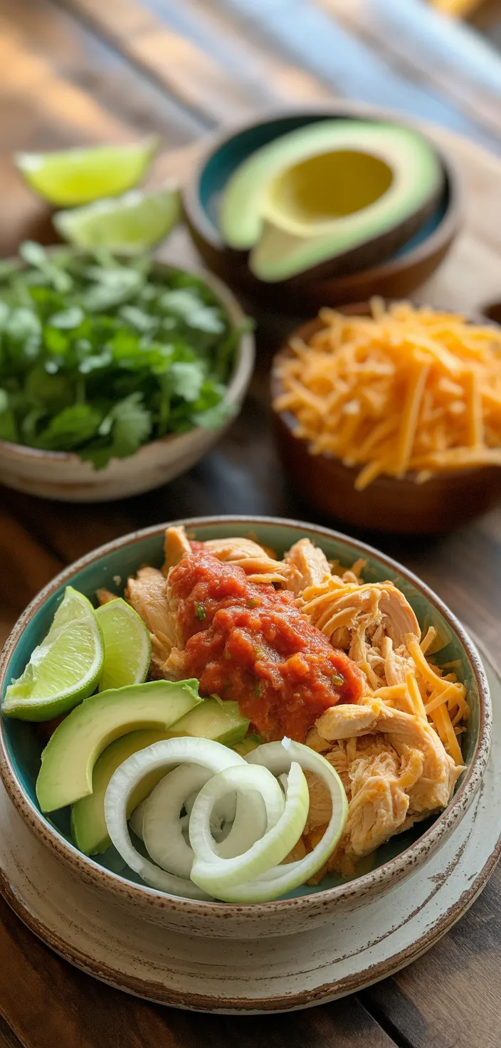 Ingredients photo for Shredded Chicken Tacos Recipe