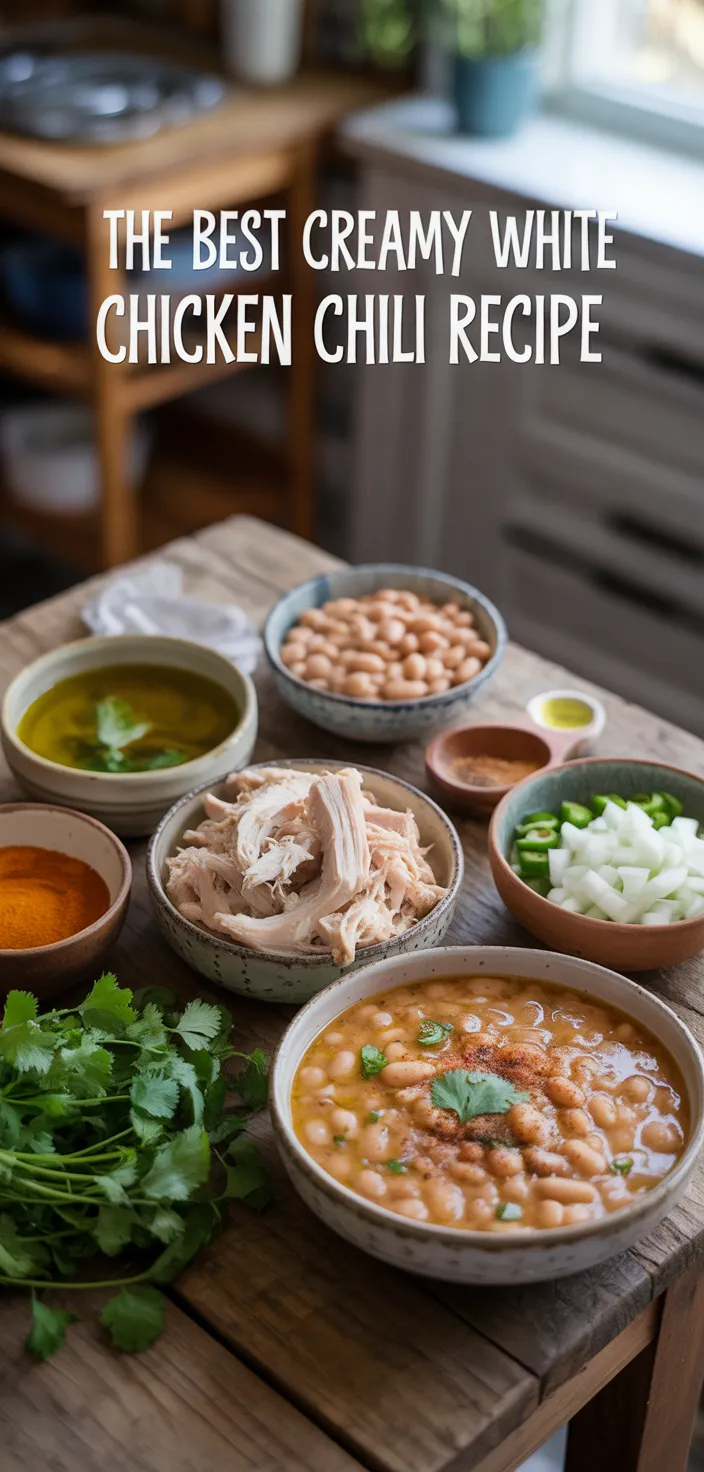 Ingredients photo for The BEST Creamy White Chicken Chili Recipe