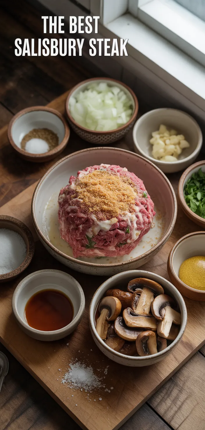 Ingredients photo for The Best Salisbury Steak Recipe