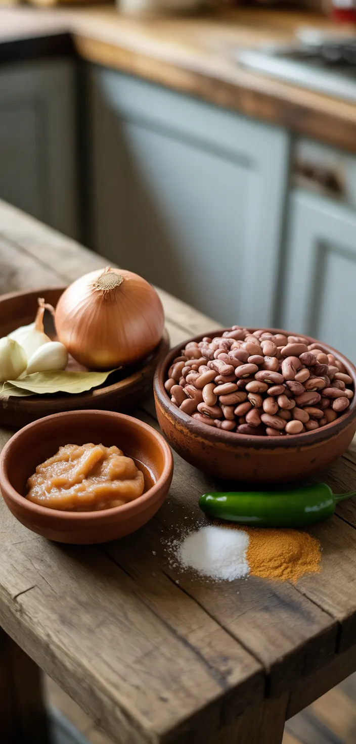 Ingredients photo for BEST REFRIED BEANS RECIPE Recipe