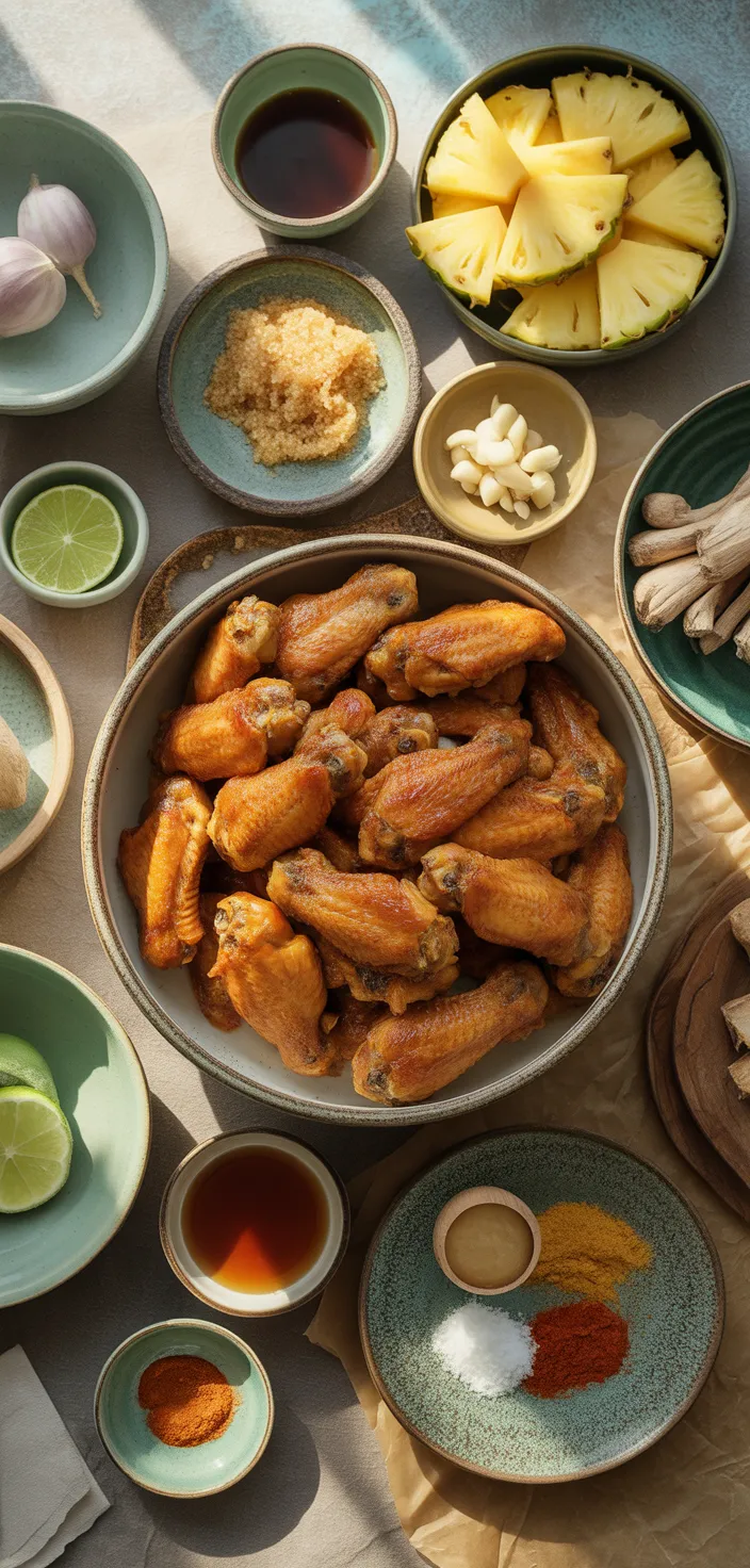 Ingredients photo for Caribbean Baked Chicken Wings Recipe