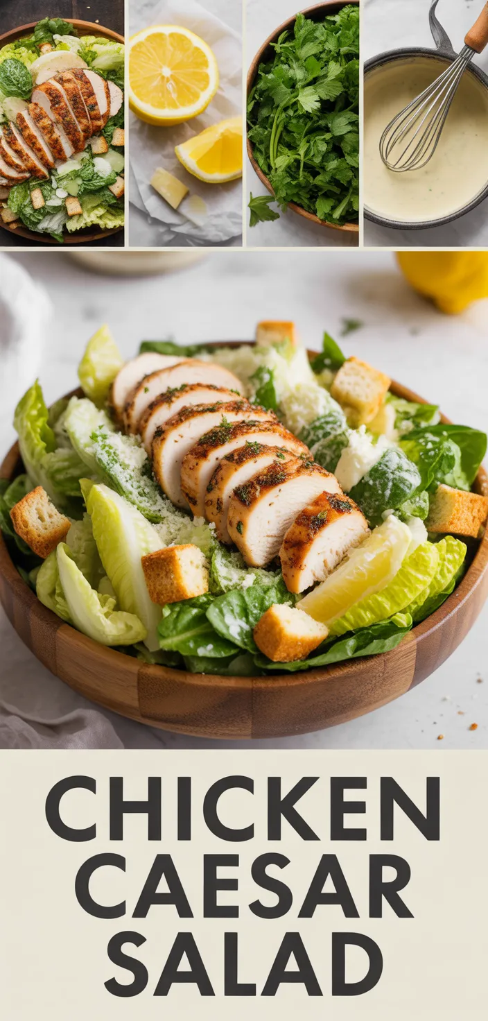 BEST CHICKEN CAESAR SALAD WITH HOMEMADE CROUTONS Recipe