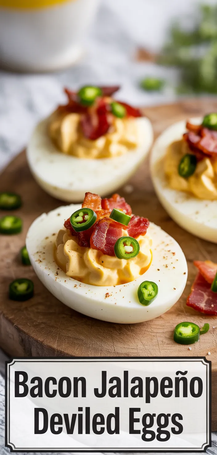 Bacon Jalapeño Deviled Eggs Recipe