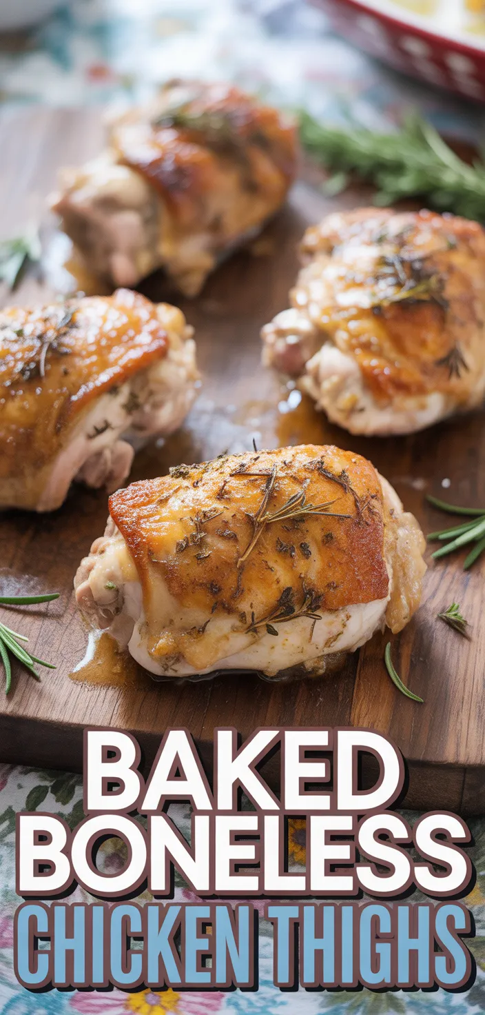 Baked Boneless Skinless Chicken Thighs Recipe