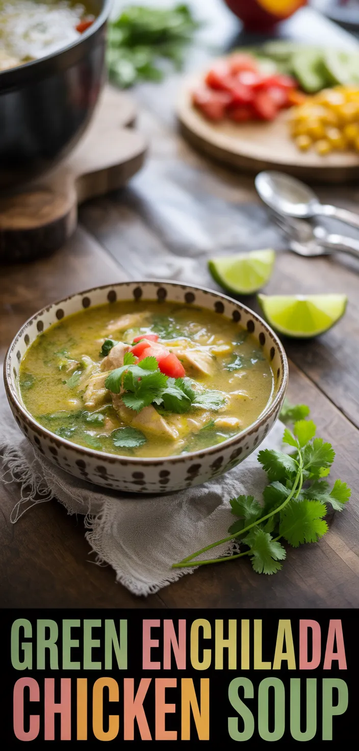 Best Soup Recipe! Green Enchilada Chicken Soup (Slow Cooker & Instant Pot)