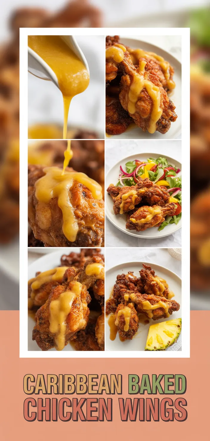 Caribbean Baked Chicken Wings Recipe
