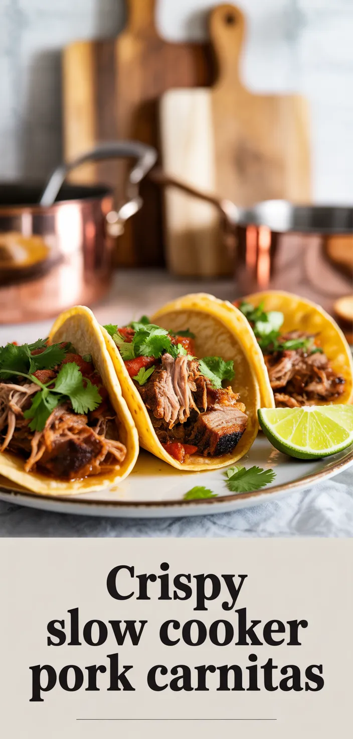 Crispy Slow Cooker Pork Carnitas Recipe