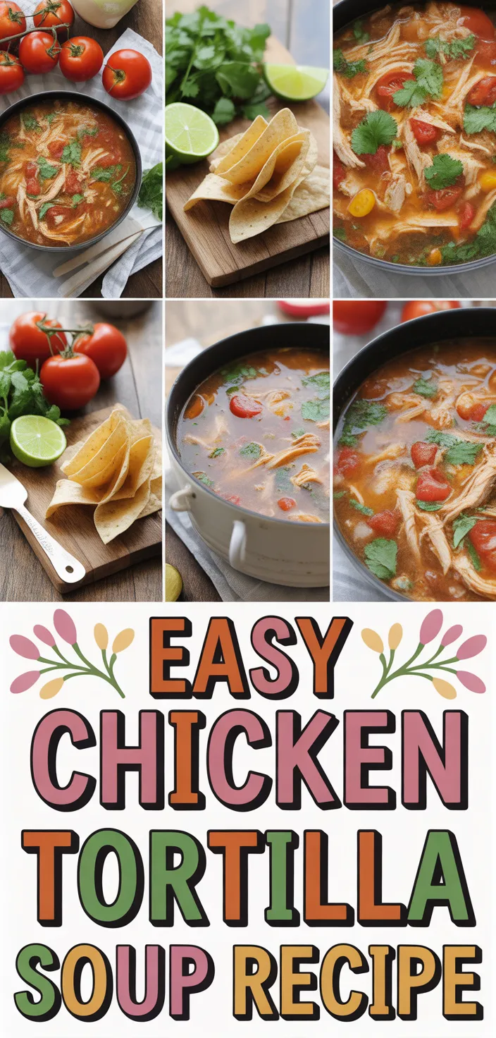 Easy Chicken Tortilla Soup Recipe
