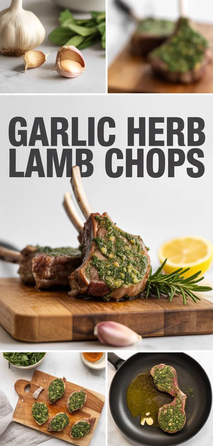 Easy Garlic & Herb Crusted Lamb Chops Recipe