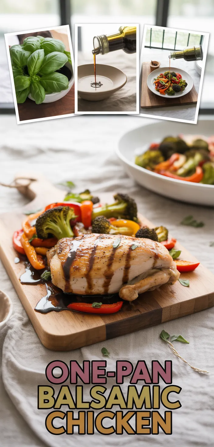One Pan Balsamic Chicken: Quick, Healthy, And Delicious Recipe