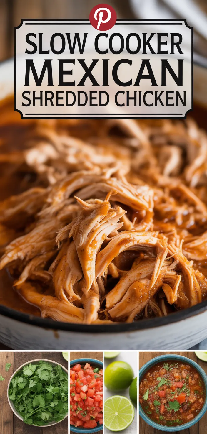 Slow Cooker Mexican Shredded Chicken Recipe