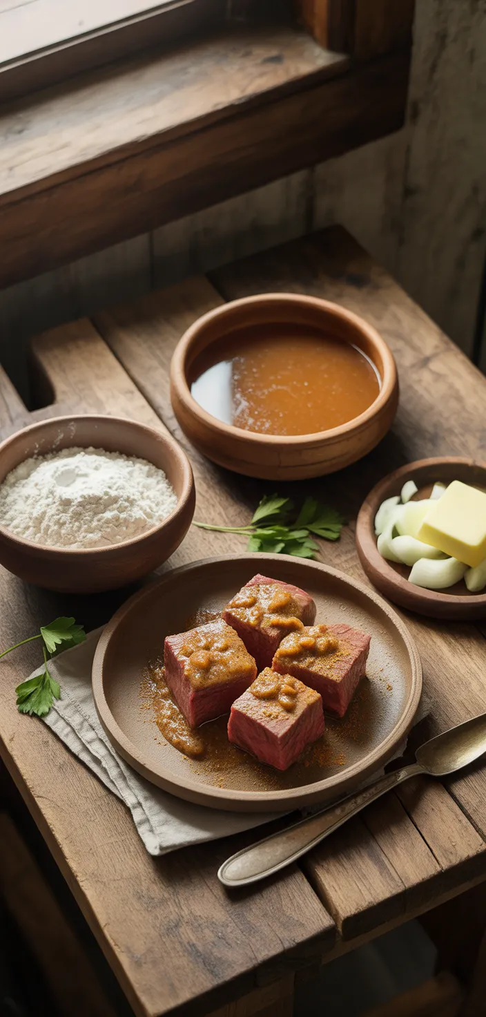 Ingredients photo for Cube Steak And Gravy Recipe