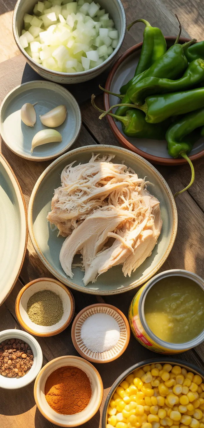 Ingredients photo for Easy Green Enchilada Chicken Soup Recipe