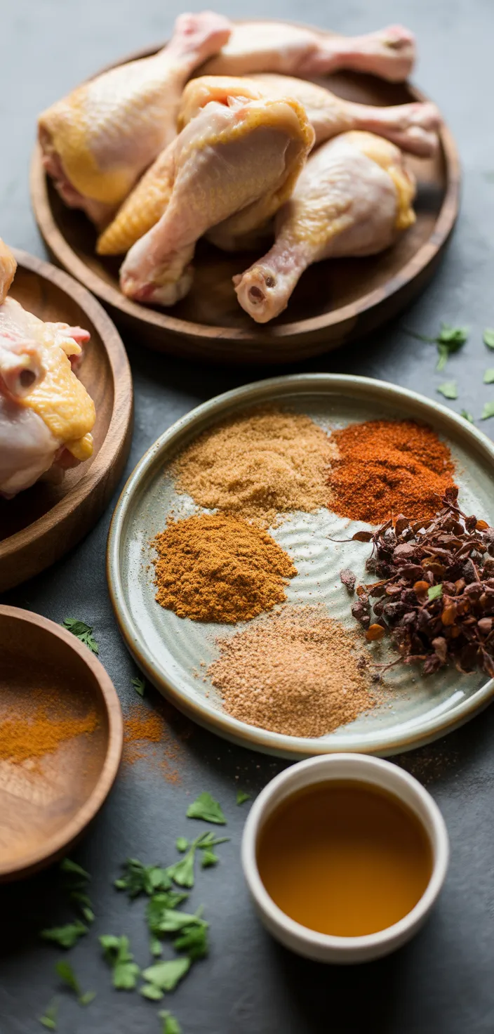 Ingredients photo for Honey Spiced Glazed Chicken Recipe