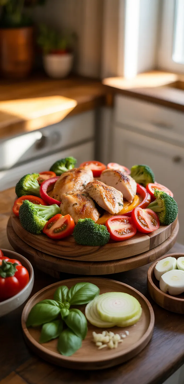 Ingredients photo for One Pan Balsamic Chicken: Quick, Healthy, And Delicious Recipe